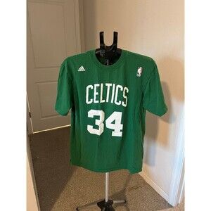 Boston Celtics NBA Basketball Paul Pierce Adidas Tee Shirt Men’s Size Large